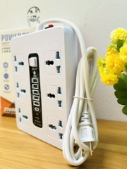 Ổ CẮM ĐIỆN 6 LỖ 5 CỔNG USB DÂY DÀI 2 MÉT MÃ B613 (10)