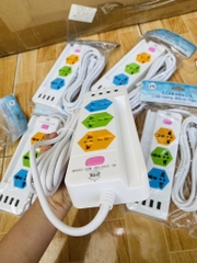 Ổ Cắm Điện CYX k204 Dây 3M 4 Cổng Sạc Usb 3 Lỗ Cắm Dây Đồng