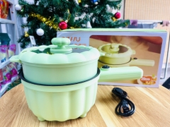 CA NẤU MÌ 20cm CÓ TAY CẦM MÀU XANH HÌNH TRÁI BÍ KUTE (14)