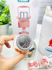 BÌNH GIỮ NHIỆT INOX 316 KO RỈ 900ml CÓ QUAI XÁCH (9)