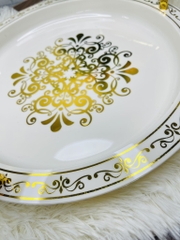 DĨA ĐỂ THỰC PHẨM 35cm DECOR PHONG CÁCH CHÂU ÂU SANG TRỌNG (4)