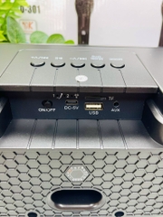 LOA KARAOKE TẶNG KÈM 2 MICRO KHÔNG DÂY CỰC HAY MÃ SD301 (60)