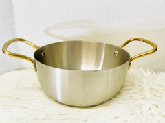 Chảo Inox Hợp Kim Mạ Vàng 2 Quai To 18cm (9)