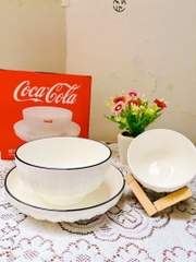 BỘ CHÉN - TO - DĨA COCACOLA XỊN (3)