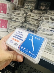Hộp 50 Tăm Chỉ Nha Khoa Hàng Chuẩn Nội Địa (0.5)