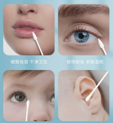 Hộp 200 tăm bông hai đầu mẫu đầu vừa tiện dụng (1)