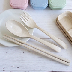Bộ Muỗng Đũa Lúa Mạch Loại 1 An Toàn Cho Bé (2)