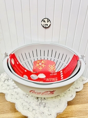 BỘ THAU RỔ 28cm QUAY RỬA RAU TIỆN LỢI (2)