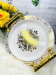 DĨA ĐỂ THỰC PHẨM 30cm DECOR PHONG CÁCH CHÂU ÂU SANG TRỌNG (3)