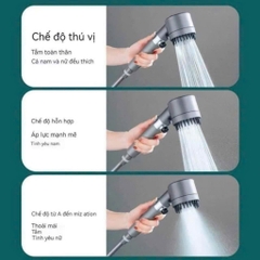 Bộ Vòi Sen Tăng Áp Kèm Dây 4 in 1 (4)