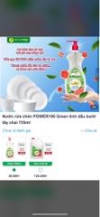 Nước Rửa Chén Power 100 Hương Bưởi Chính Hãng 750g (2)