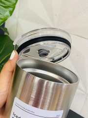 Ly Giữ Nhiệt Hình Trụ 600ml Inox Xịn 304 Tặng Ống Hút (3) '