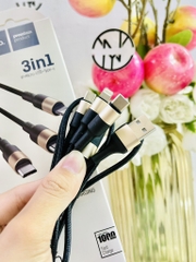 CÁP SẠC NHANH 3 ĐẦU LOẠI 1 HOCO X26 ĐA NĂNG CHÍNH HÃNG (5)