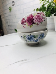 CHÉN SỨ ĂN CƠM HOA VĂN ( 10 TẶNG 2)