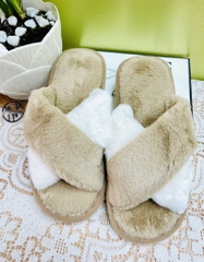 Dép lông chữ X màu đan xen (5)
