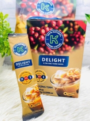 Hộp Cà Phê Sữa Hoà Tan 3in1 K DELIGHT 255g x 15 gói