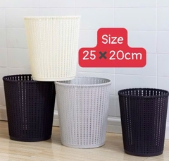 Thùng Rác size 25x20cm nhựa đan mây Văn Phòng Nhựa (4)