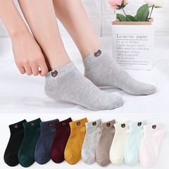 Set 10 Đôi Vớ Lưới Ngắn Hình Gấu Nhiều Màu (3)