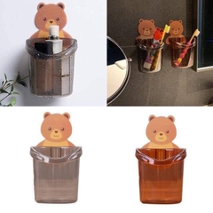 Cốc Gấu đựng Bàn chải đánh răng dán tường (1)