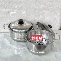 NỒI HẤP INOX 21cm CÓ VỈ (4)