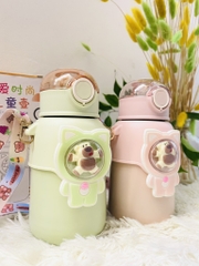 BÌNH GIỮ NHIỆT INOX 600ml HÌNH THÚ KUTE CHO BÉ (12)