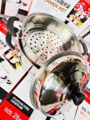 Nồi hấp inox 3 tầng 28cm (10)