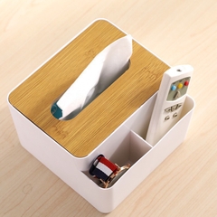 Hộp Đựng Giấy 3 Ngăn Nắp Gỗ Sang Trọng (2)