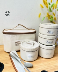 HỘP CƠM 4 NGĂN CÓ KÈM TÚI GIỮ NHIỆT LUNCH (10)