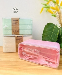 HỘP ĐỰNG CƠM LUNCH BOX 3 TẦNG KÈM ĐŨA MUỖNG (3)