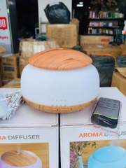 Máy Khuếch Tán Tinh Dầu , Tạo Ẩm Phun Sương Có Đèn Mẫu Lớn vân Gỗ