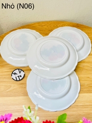 DĨA DỰA TRẮNG HOA SIZE NHỎ MÃ (NO6)