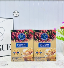 Hộp Cà Phê Sữa Hoà Tan 3in1 K DELIGHT 255g x 15 gói