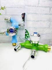 VÒI NƯỚC 2 ĐẦU NHIỀU MÀU KIỂU CỦ LẠC (2)