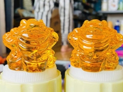 CÓC PHA LÊ 3 CHÂN 7cm PHONG THUỶ (3)