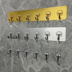 Thanh Dán Tường 6 Móc Loại Xịn Dầy Cứng Cáp (1)