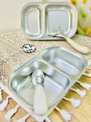 KHAY ĂN DẶM INOX CHO BÉ KÈM THÌA (3)