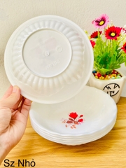 TÔ NHỰA TRẮNG HOA SIZE NHỎ (NO103, SỐ7)