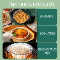 Set 10 Khay Bạc Lót Nồi Chiên Size 22cm (2)