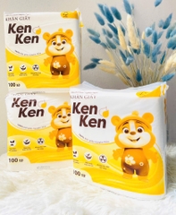 KHĂN GIẤY VUÔNG KENKEN 100 TỜ CHÍNH HÃNG XỊN (2)) (thùng 30g