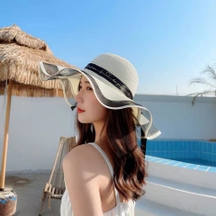 MŨ VÀNH TÁN RỘNG THỜI TRANG DÂY NƠ (5)