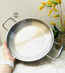 CHẢO THÉP BẠC CHIÊN XÀO SIZE 28cm (3)