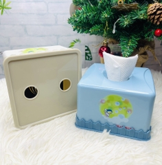HỘP ĐỰNG GIẤY ĂN VUÔNG RÚT XỊN CÓ LÒ XO HÀNG CTY