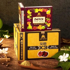 HỖ TRỢ GIẢM Cân Slim X3 Đông Y Mộc Linh, Tặng Kèm Detox C.Hãng Lẻ Cty 550k '