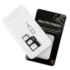 Bộ CHUYỂN ĐỔI SIM Card 4 trong 1 Nano Micro SIM CÓ CÂY CHỌT SIM (ko ck)