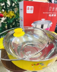 NỒI LẨU ĐIỆN MINI ĐA NĂNG TIỆN DỤNG SIZE 28cm (10)