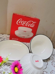 BỘ CHÉN - TO - DĨA COCACOLA XỊN (3)