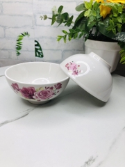 CHÉN SỨ ĂN CƠM HOA VĂN ( 10 TẶNG 2)
