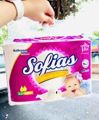 Lốc 6 Cuộn Giấy Không Lõi 4 Lớp SOFIAS Chính hãng