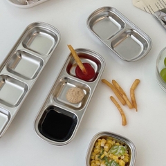 Dĩa Đựng Nước Chấm 3 Ngăn Inox (2)