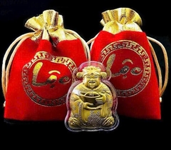 THẦN TÀI MẠ VÀNG TÚI NHUNG LOẠI 1 CÓ TẶNG KÈM THỎI VÀNG PHA LÊ CHIÊU TÀI LỘC PHONG THUỶ (2)